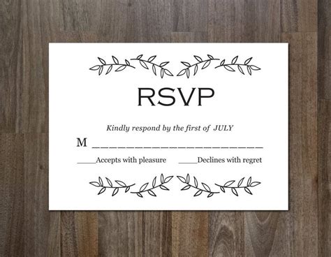 printable rsvp cards|Simple .
